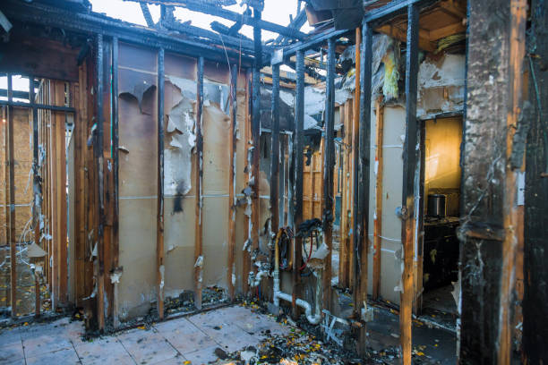 Professional Fire Damage Removal technician working in Clayton, NM